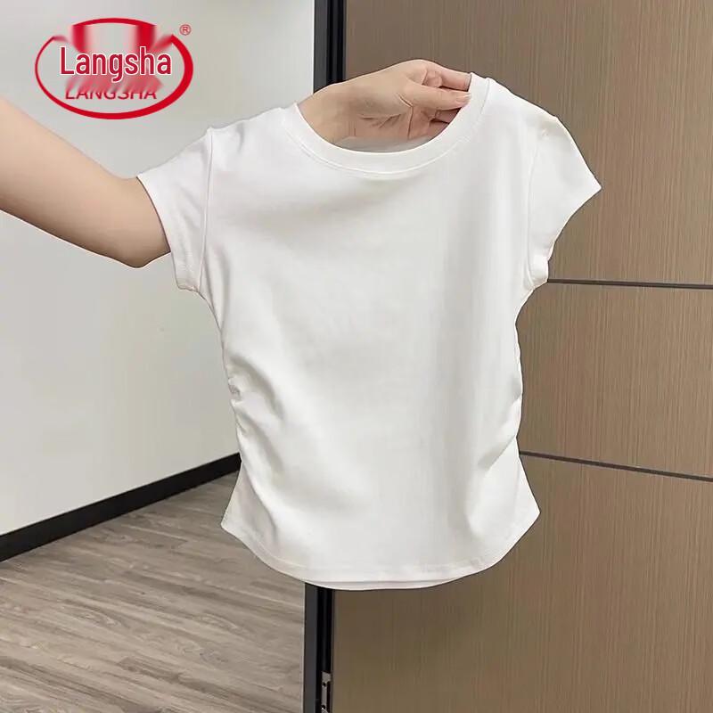 Langsha Women s Stylish Short Sleeve Top M