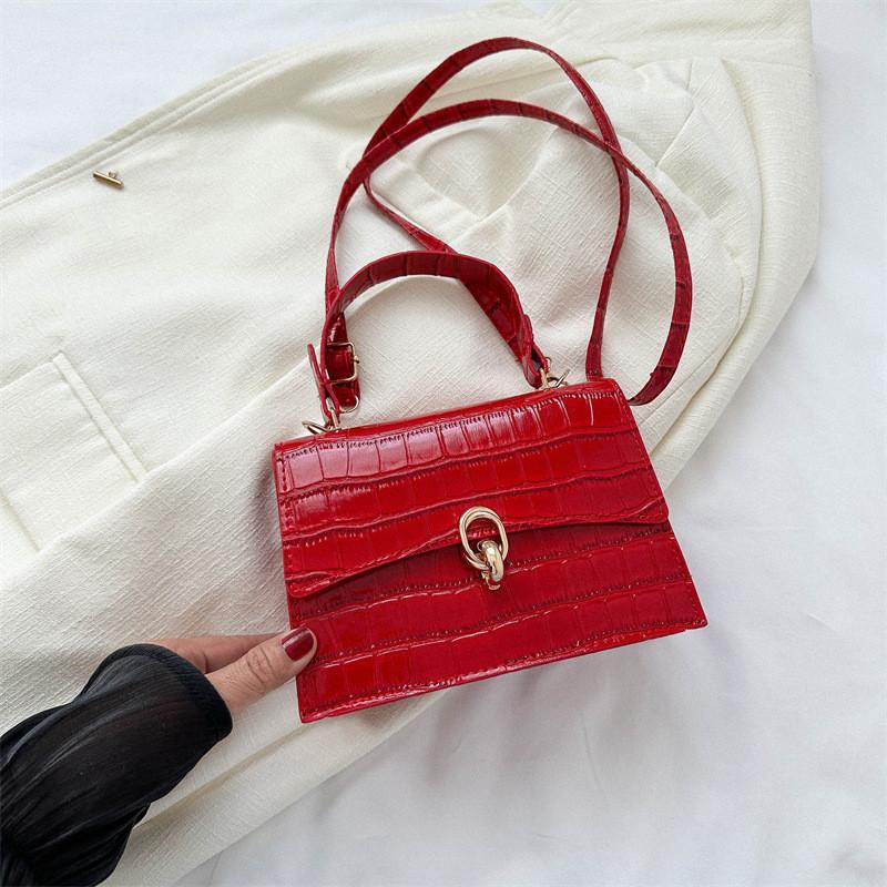 Trendy Pu Small Square Handbag Versatile Crossbody Bag For Everyday Use