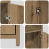4 Piece Bathroom Furniture Set  Artisan Oak  Engineered Wood