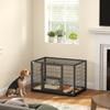 Sturdy Dog Cage, 94x60x64 Cm, with Removable Tray.