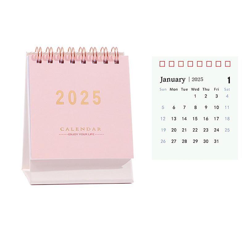 2025 Desk Calendar Annual Planner Standing Flip Calendar With Coil To-Do List Schedule Organizer Home Office School Supplies
