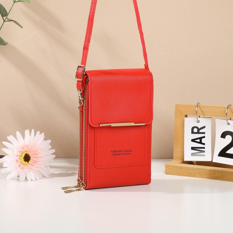 Mobile phone bag, women's crossbody bag, lightweight mini women's shoulder bag, touch screen
