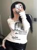 Women's American Spicy Girl Long Sleeve T-shirt - Spring/Autumn 2026 Fashion, Slimming Base Layer, Flattering Top