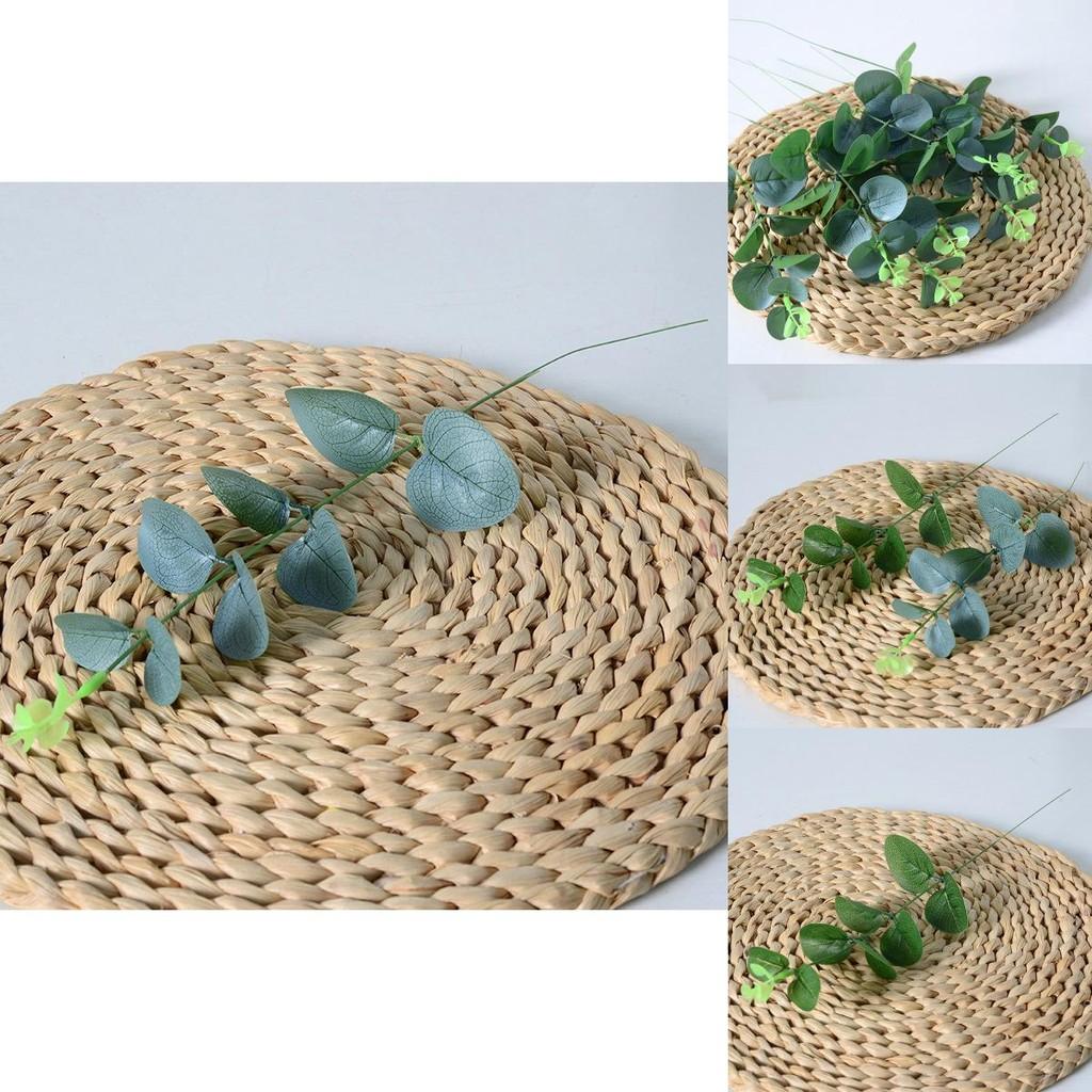 Artificial Eucalyptus Leaf For Wedding Decor With Silk Material For Home And Photography Use