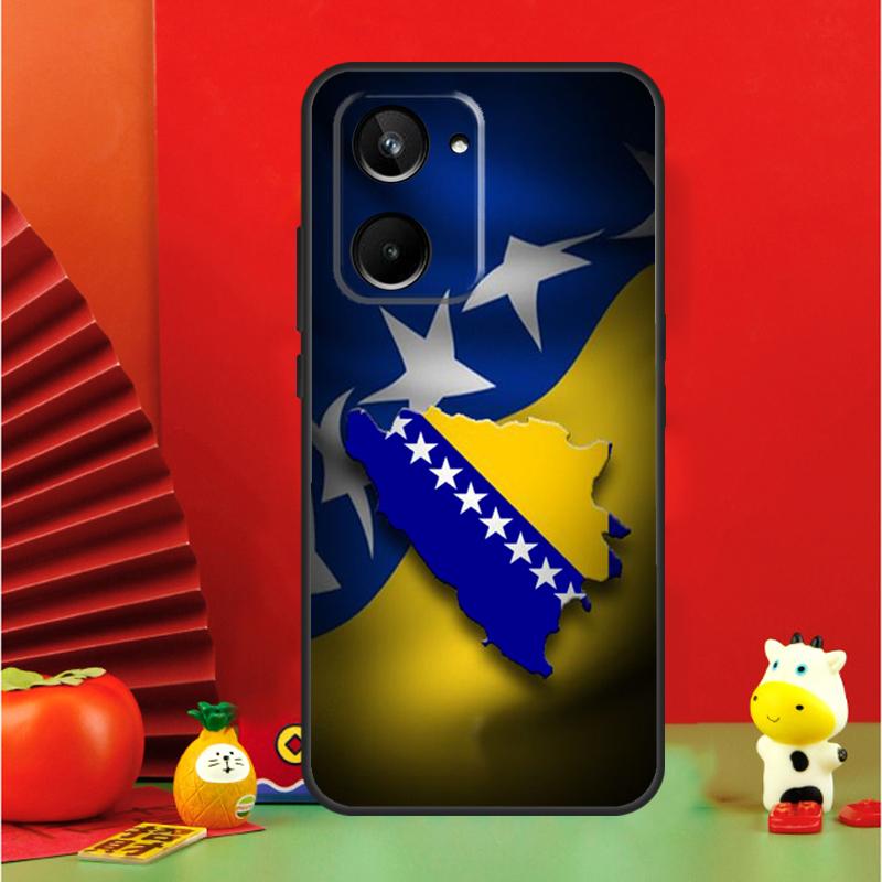 Bosnia and Herzegovina Flag Case For Realme C67 C55 C53 C51 C35 C33 C31 C30 C25s C21Y GT Neo 6 GT5 9 10 11 12 Pro Plus