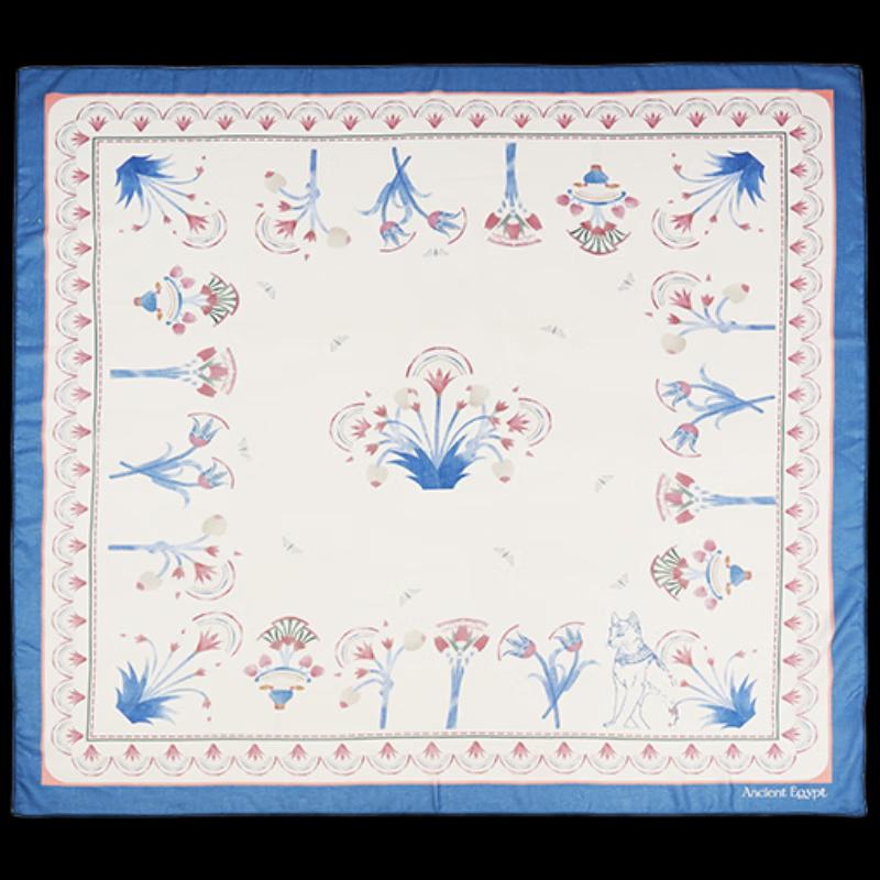 Egyptian Anderson Cat Print Shawl Scarf