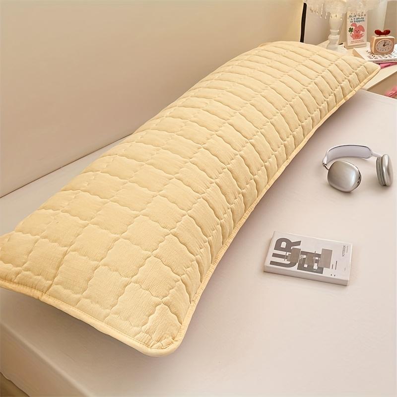 

1 шт. Мягкая стеганая длинная наволочка 18,9*70,87 дюйма - Ультрамягкая - Дружелюбная ткань, Гладкая и дышащая, Идеально подходит для спальни или офисного сна (Без наполнителя) 48cm*180cm жёлтый