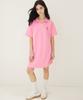 AWESOME STUDIO Pink Collared Pique Dress