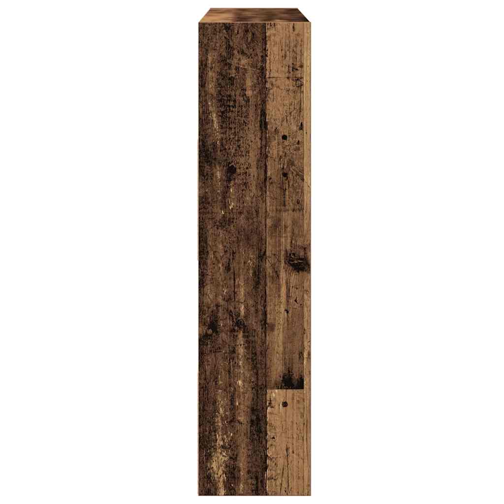 Bookshelf Room Divider with Vintage Wood Look 105 x 24 x 102 cm