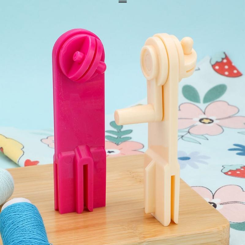 Hand Cranked Thread Winder Portable Embroidery Thread Organizers ABS Thread Spool Winder For Embroidery Sewing