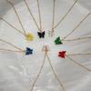 Colorful Butterfly Pendant Necklace - Women's Trendy Fragrant Style