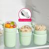 Portable Breakfast Cups Stainless Steel Lunch Cup Double-Layer Insulated Food Jar with Spoon Leakproof Travel Salad Container for Soup Salad
