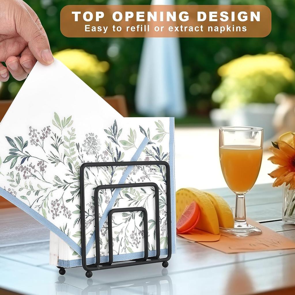 Tischserviettenhalter Freistehender Serviettenhalter Spender Wiederverwendbar Minimalistischer Papierserviettenhalter Serviettenhalter aus Eisen Neu