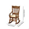 Miniature Play Food Furniture Set Dollhouse Rocking Chair 1:12 Scale