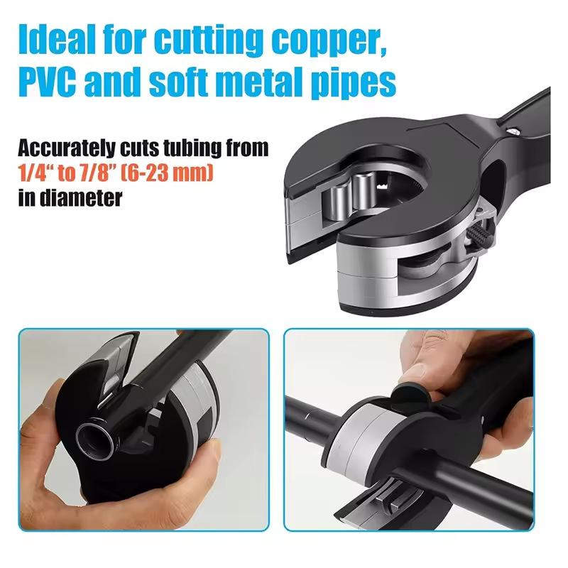 New Pipe Cutter 2-in-1 Copper Cutting Tool 8-29mm Copper Pipe Ratchet Cutter