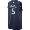 Nike Vest X NBA Basketball Jersey Timberwolves Edwards Home 5 Sports Breathable Kids Tops Navy-Blue 9Z2B7BX2P-AED