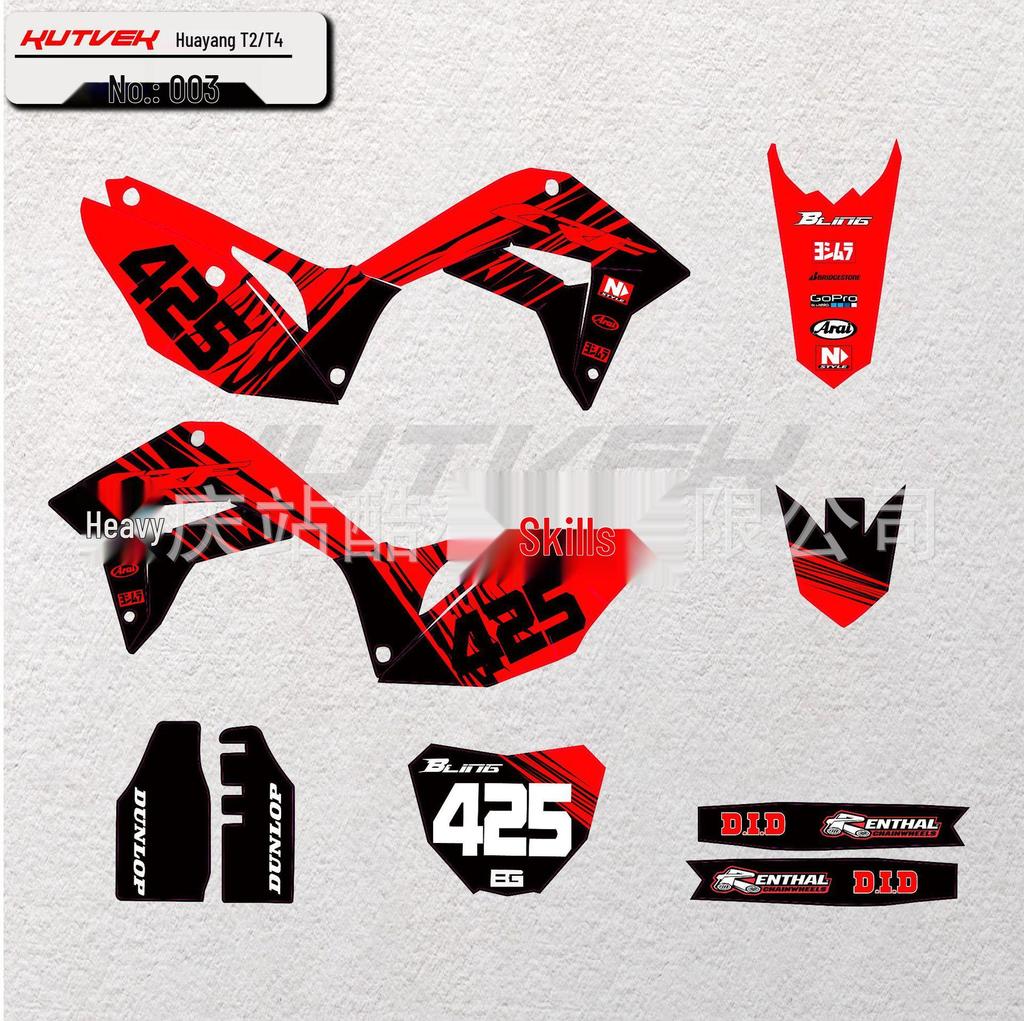 19-22 Kayo Huayang T2T4 Offroad-Motorradaufkleber: Langlebige, personalisierte Aufkleber