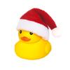 Rubber Ducks with Christmas Hats - Small, Yellow, Floating, Squeaky Bathtub Toys for Girls Boys Shower, Holiday, Xmas
