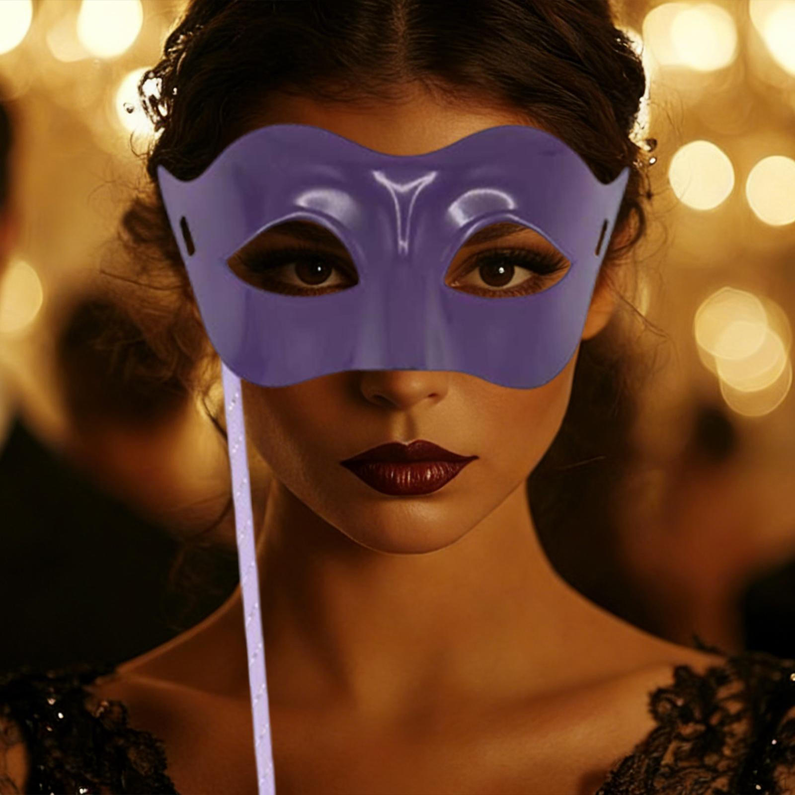 Хэллоуин Маскарад Элегантный реквизит с палочками Костюм для карнавала Фестиваля Марди Гра фиолетовый