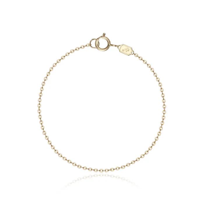 14k Slim Link Chain Bracelet