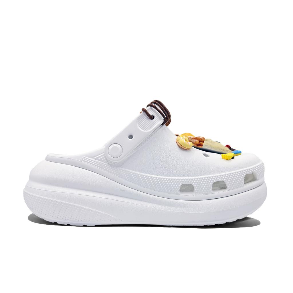 Crocs Crush Clog EVA Jinling Chaochuang Sweet and Cute Fresh Casual Hole Shoes Unisex White