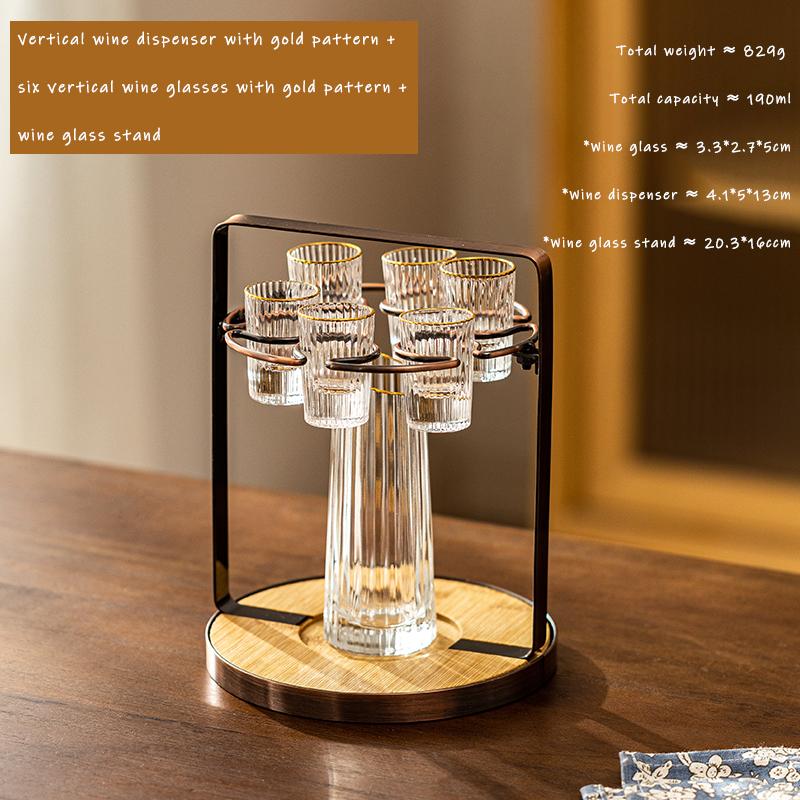 6oz Creative Shot Glass Set, Light Luxury Liquor Dispenser, Ideal For Party, Home Bar, Outdoor Camping, Unique Drinkware