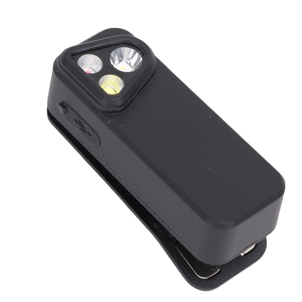LED Flashlight 3 Levels Brightness Clip On Light USB C Rechargeable Magnet Clamp Portable and Lightweight
