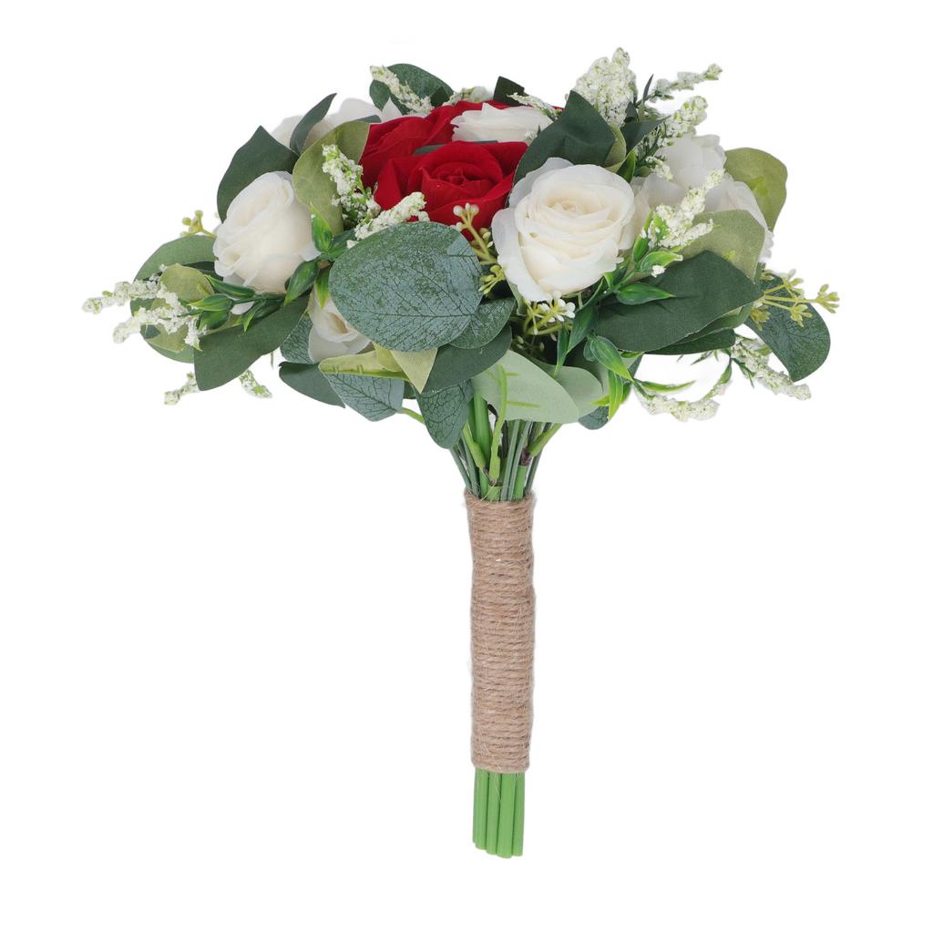Wedding Bouquet Artificial Fake Flower Bouquet Romantic Bridal Hand Bouquet for Celebration Ceremony