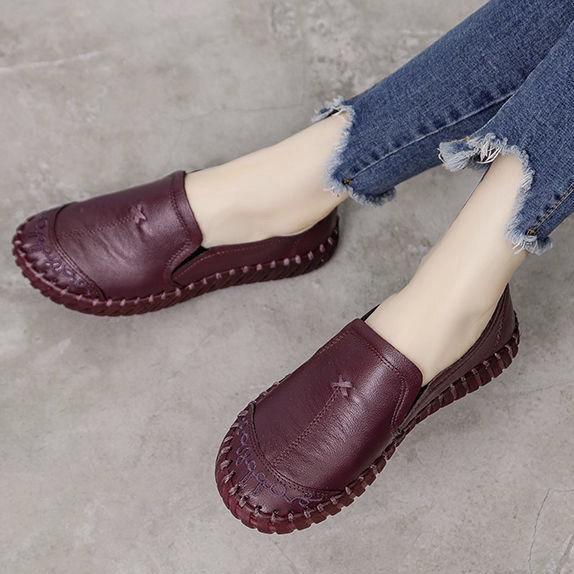 Schwarze, weite Damenschuhe, Damen-Loafer, Designer-Frühlingsschuhe mit Obermaterial aus echtem Leder, 2025, neue Oxford-Sneaker für Damen