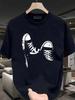 Men's Sneaker Print T-Shirt - Casual Short Sleeve Round Neck Tee With Sneaker Graphics, Breathable & Durable Fabric