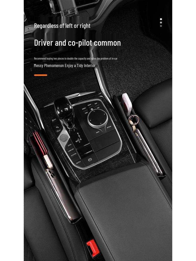 Multifunctional Car Armrest Crevice Storage Box