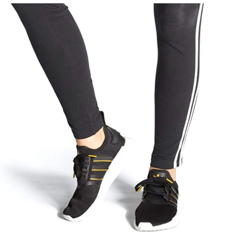 Adidas  NMD_R1 Black Gold Metallic Women Sneakers Core-Black Crystal-White FW6433