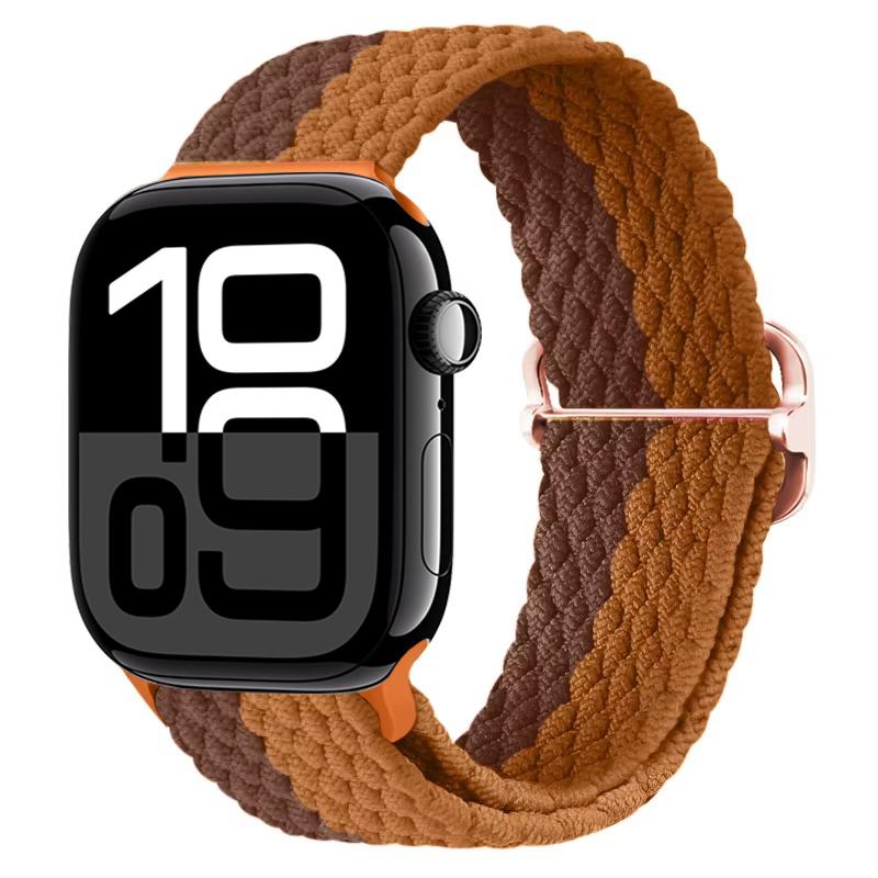 Nylon Braided Loop Band for Apple Watch Ultra/2 49mm 10 9 8 7 46mm 45mm 41mm 6 5 4 SE 44mm 40mm Elastic Strap for iWatch 3 42mm