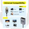 2.1 version 8K60hz Cable Microed to Standard 48Gbps Fast Speed Dynamic Support 4K120Hz Coaxial Design Flexible Cord