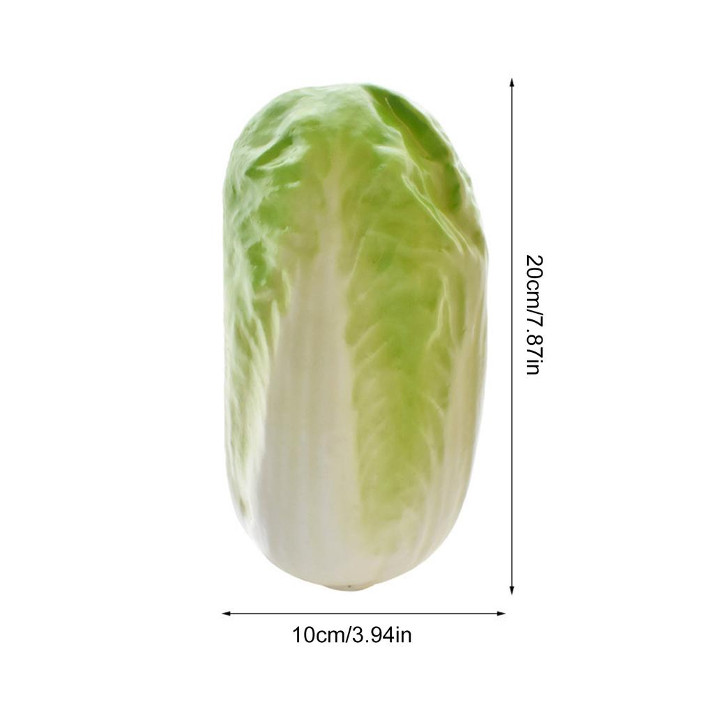 Pack Of 4 Realistic Vegetable Model Faux Cabbage for Home Table and Restaurant Display Cabinet Showcase Decoration
