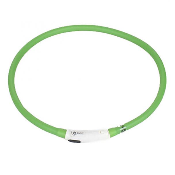 USB uppladdningsbart LED-blinkande ljus Band Glow Säkerhetsbälte Pet Dog Valp Halsband