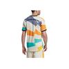 adidas Logo Print V-Neck Short Sleeve T-Shirt Men Tops Multicolor HU1286