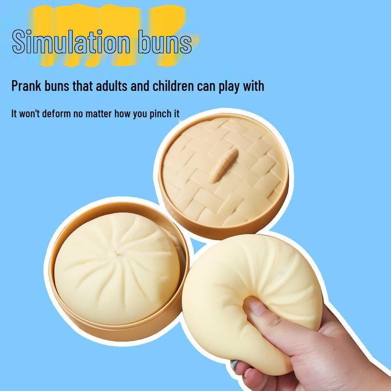 Creative Bun Decompression Toy: Slow Rebound Music Prank Artifact