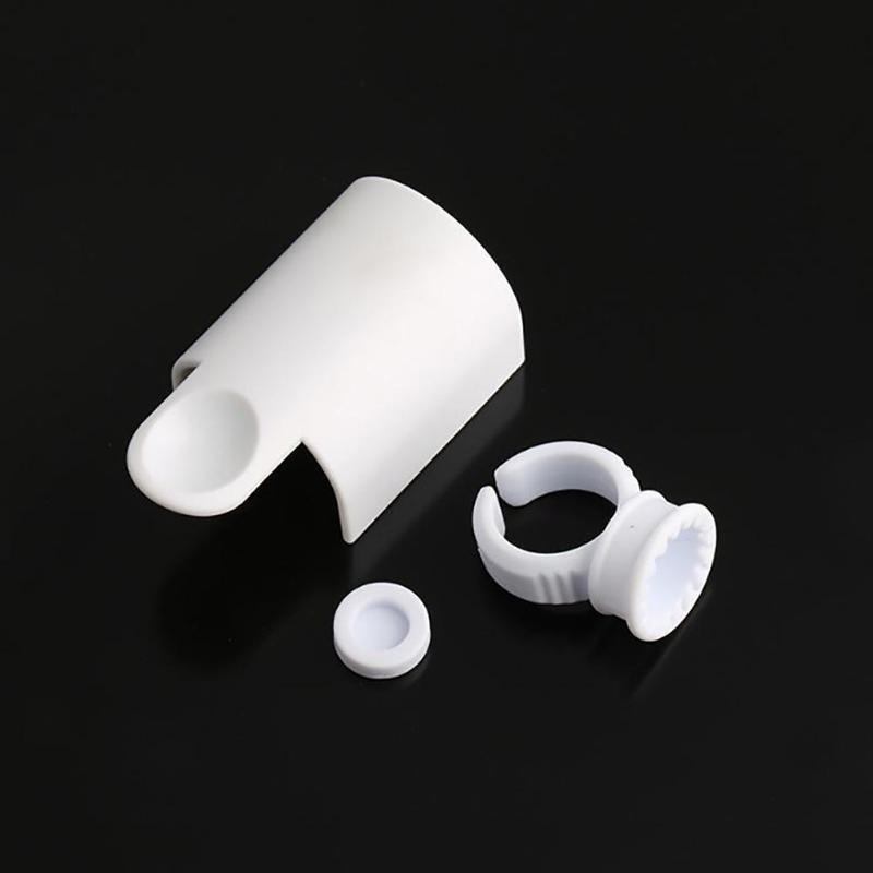 Wonder Lash Signature Eye lash Extension Glue Ring with Eyelash Pallet Set White