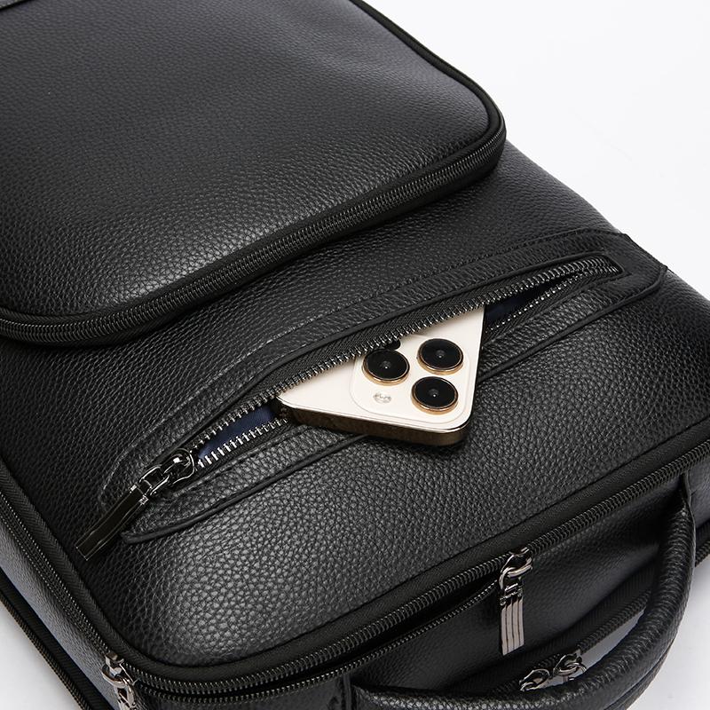 Business-Rucksack, High-End Herren-Rucksack, modisch und multifunktional, großes Fassungsvermögen 16-Zoll-Computertasche für Herren