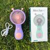 Snail Portable Rechargeable Mini Fan - Silent Handheld for Summer Dormitory & Outdoor Use