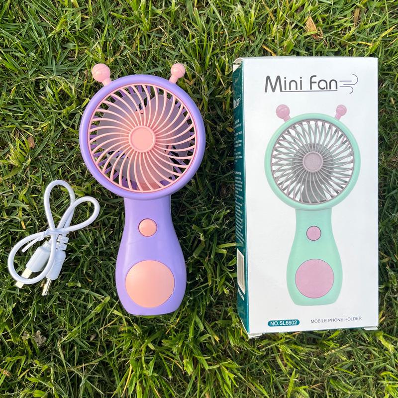Snail Portable Rechargeable Mini Fan - Silent Handheld for Summer Dormitory & Outdoor Use