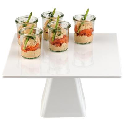 Square Melamine Cake Stand 310 X 310 X 80 Mm Hendi 566589