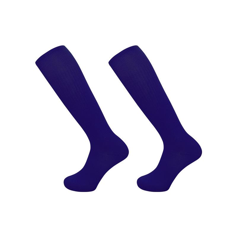 

2026 Thin Solid Color High Tube Training Football Socks Breathable Sweat Absorbing Professional Sports Socks Knee Socks L ( shoe sizes 39-44) фіолетовий