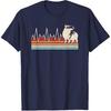 Funny Capybara Heartbeat Retro Capybara Lover Men T-Shirt