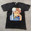 Street-Fighter Defeated Crying Chun-Li Shirt Small 17x26 Black American Apparel