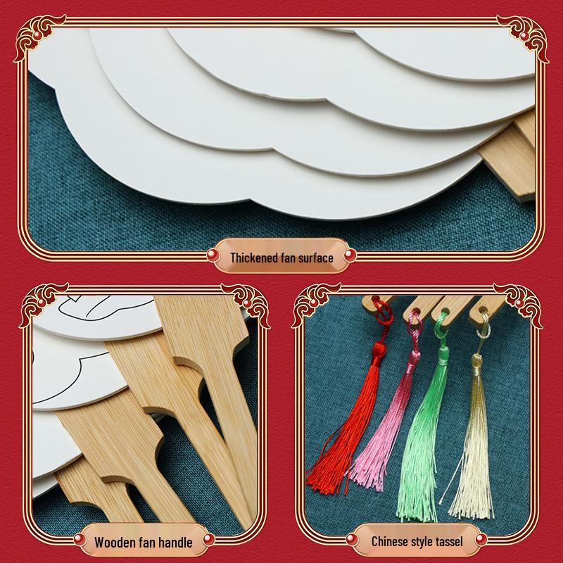 Mid-Autumn Festival DIY Chinese Style Fan - Children's Art Supplies & Kindergarten Gift