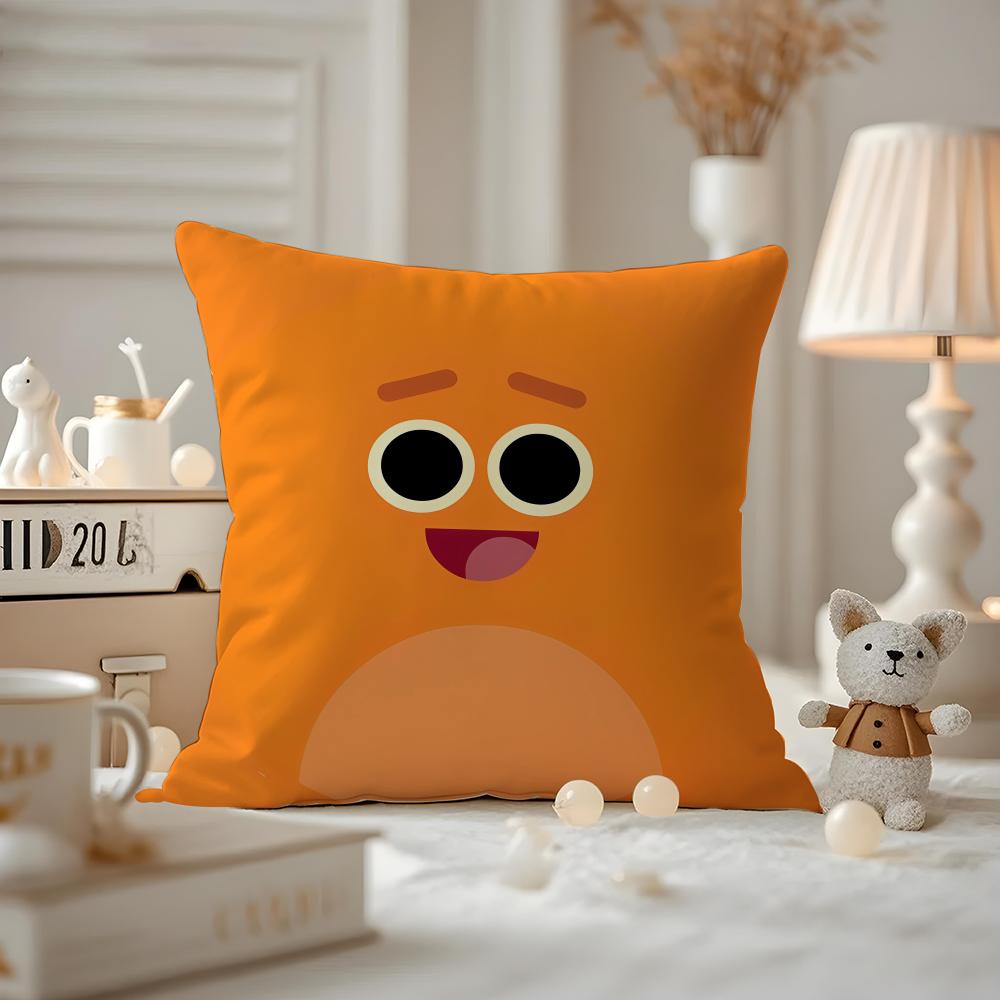 THE Bumble Nums Humble Cushion Cover Anti-dustmite Pillowcase Invisible Zipper Silky Short Plush Sofa Cushion Cover