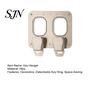 Einzigartiges Geschenk für Vielflieger Wandmontierter Schlüsselhalter im Design einer Flugzeugsicherheitsgurtschnalle Eingangsbereich, Abnehmbarer Ring Eingangsbereich Halter Rack