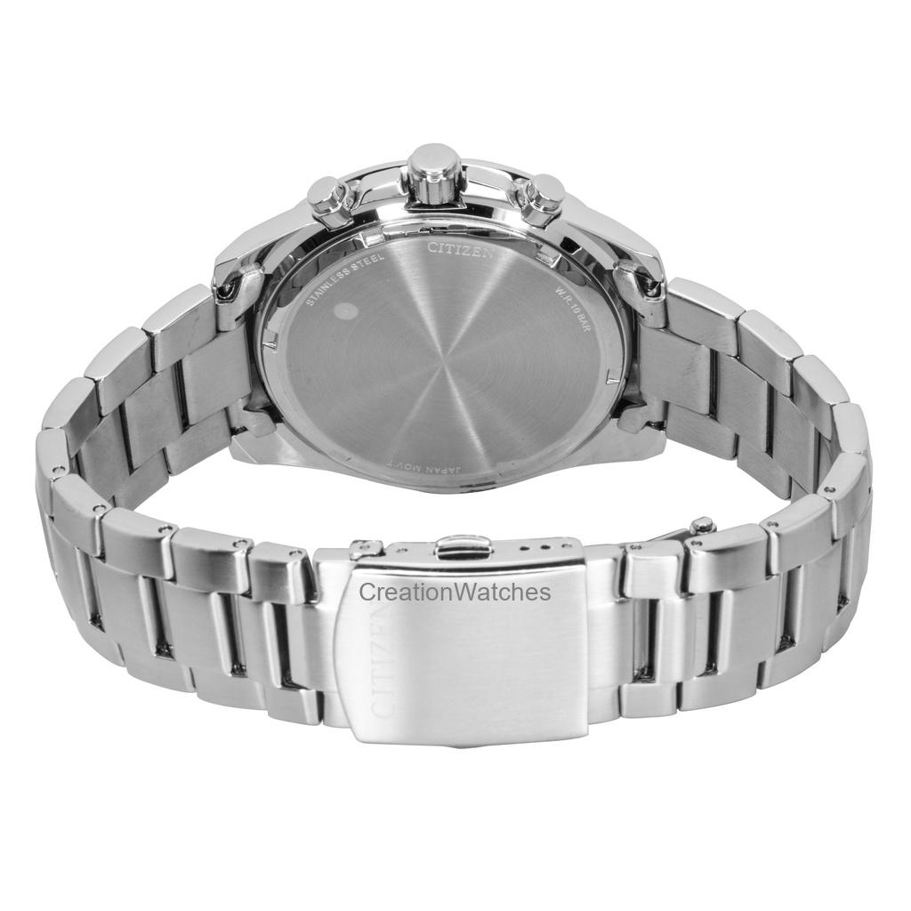 Citizen Cronografo Acciaio Inossidabile Quadrante Blu Quarzo AN8230-59L 100M Orologio da Uomo